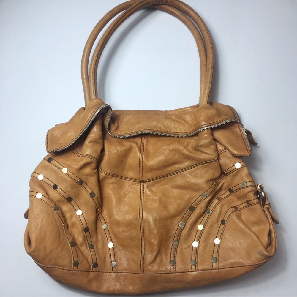 Junior Drake Camel Colored Shoulder Bag